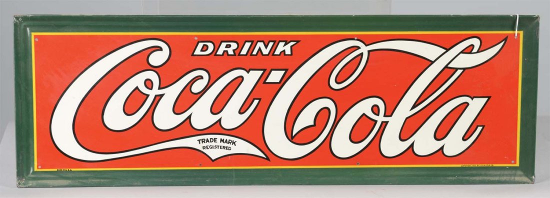 Drink Coca Cola Self Framed Tin Sign (1 of 2)
