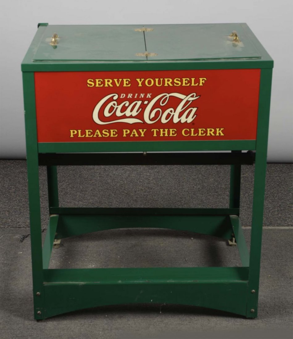 Reproduction Coca Cola Ice Chest (1 of 4)