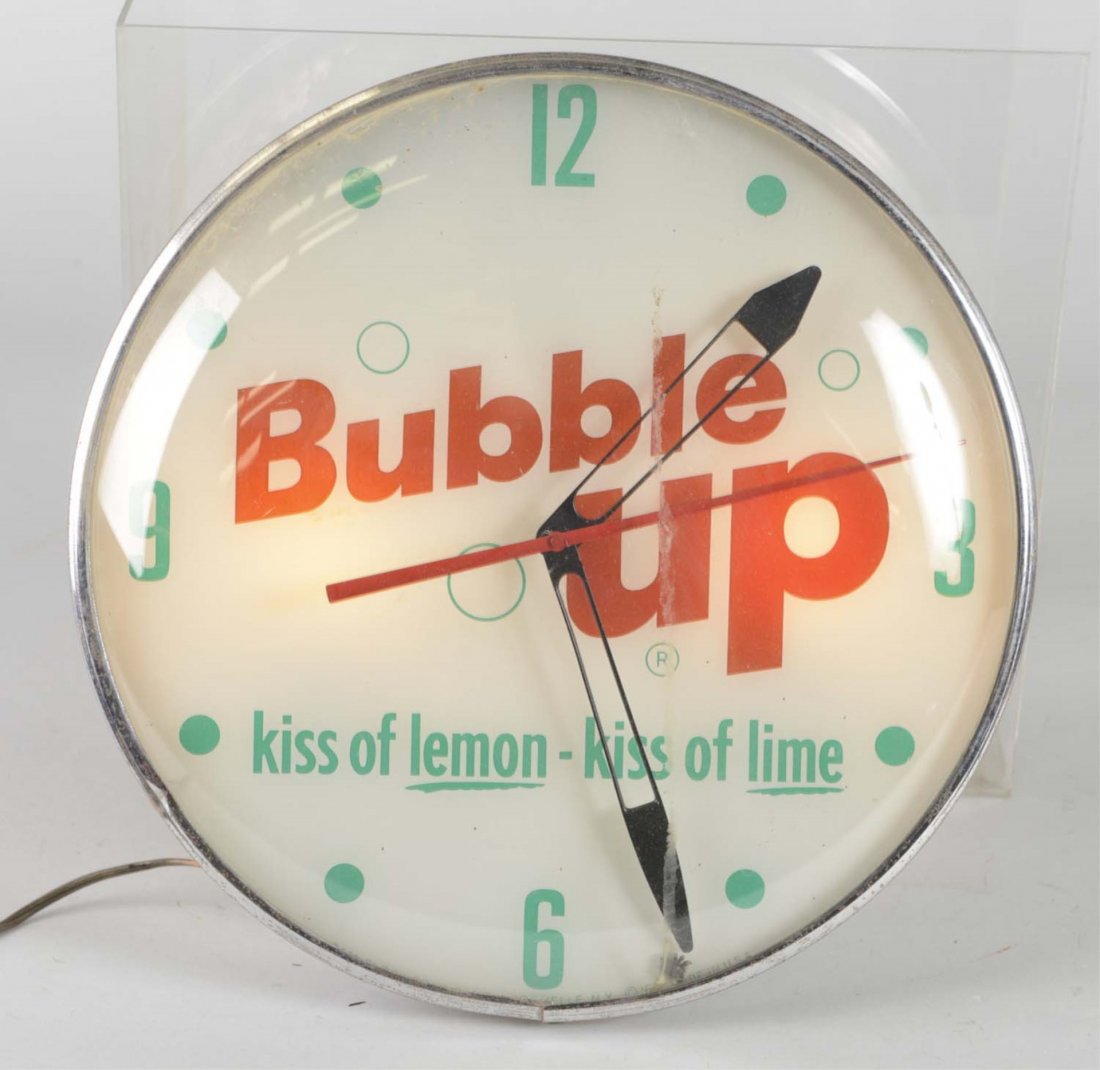 Original Vintage Bubble Up Round Pam Clock