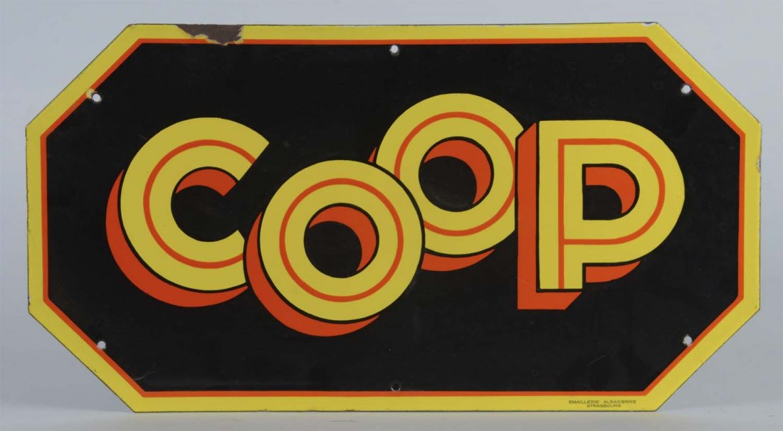 Coop Die Cut Porcelain Sign (1 of 4)