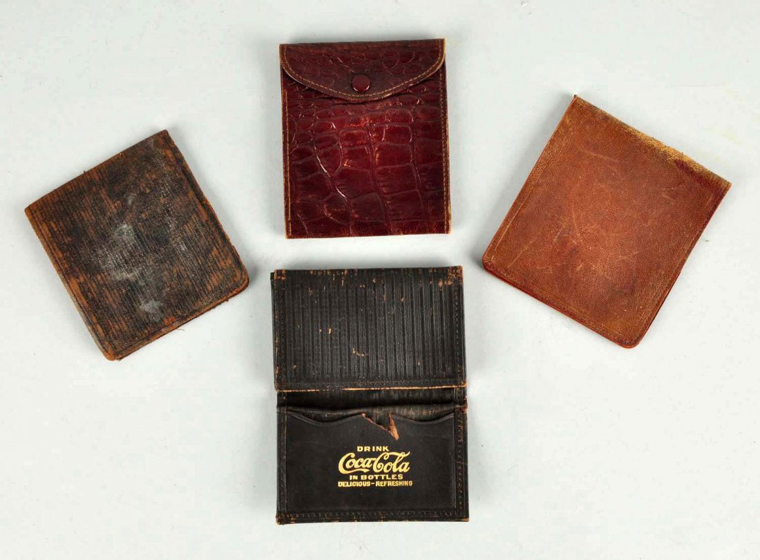 Lot Of 4: Coca - Cola Bill Folds. (1 of 3)