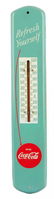 Rare 1950's Coca - Cola Tin Thermometer.