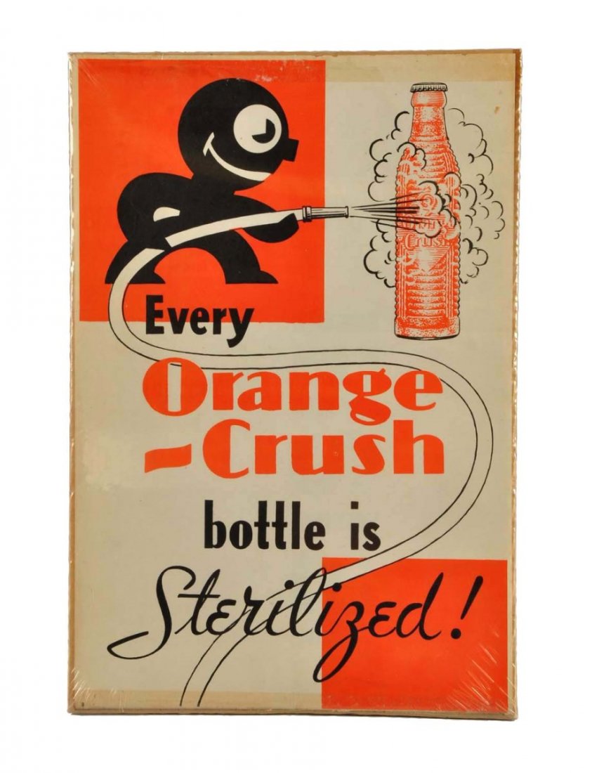1930's Orange Crush Small Paper Poster. (1 of 1)