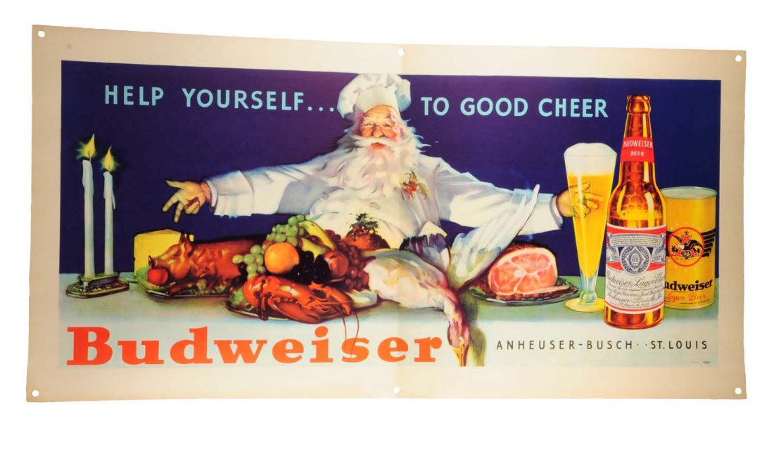 Beautiful 1950's Budweiser Poster. (1 of 1)