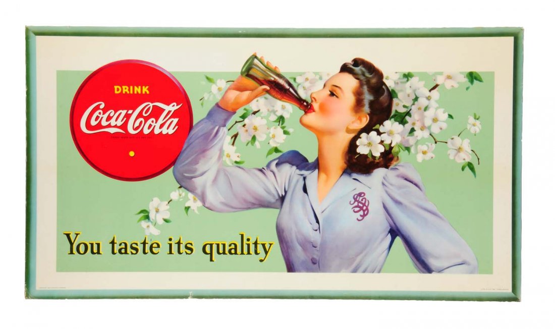 1942 Coca - Cola Dogwood Girl Poster. (1 of 1)
