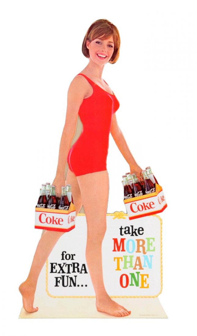 1960's Coca - Cola Cardboard Cutout Easel. (1 of 1)