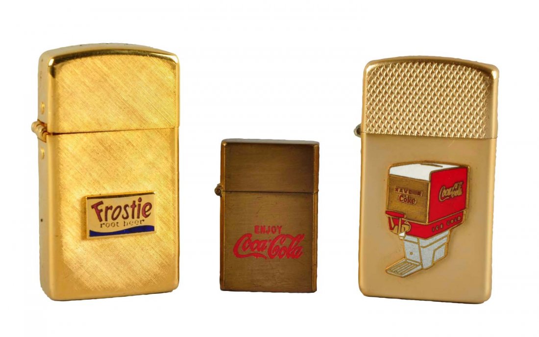 Lot Of 3: Cigarette Lighters. (1 of 2)