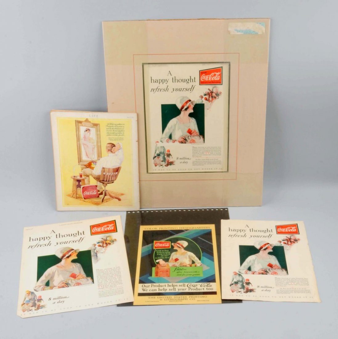 Lot Of 4: 1915 & 1928 Coca - Cola Ads. (1 of 1)