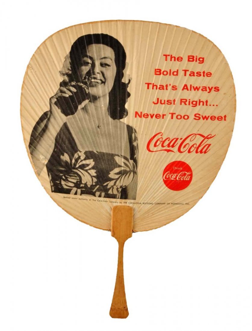 1963 Coca - Cola Hand Fan. (1 of 2)