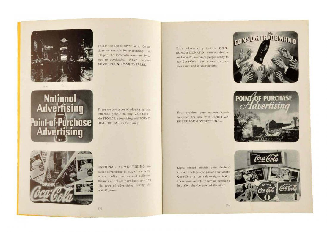 1940 Coca - Cola Advertising Guide Book. (1 of 4)