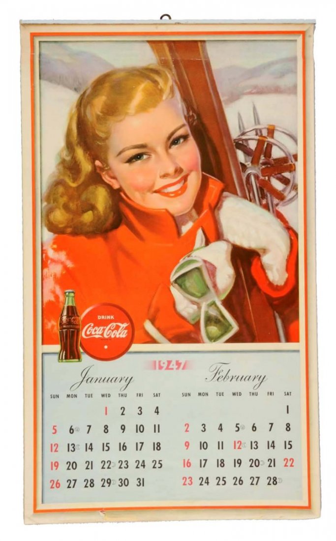 1947 Complete Coca Cola Calendar. (1 of 2)