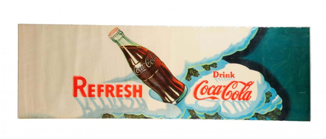1950's Coca - Cola Large Paper Poster. (1 of 1)
