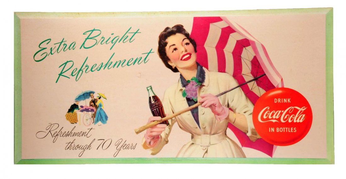 1955 Coca - Cola Large Poster. (1 of 1)