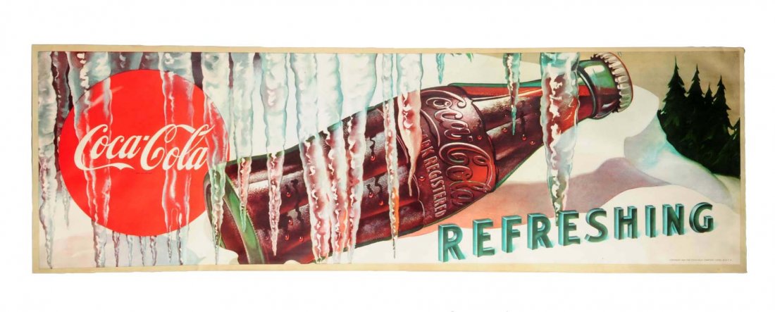 1950 Coca - Cola Paper Poster. (1 of 1)