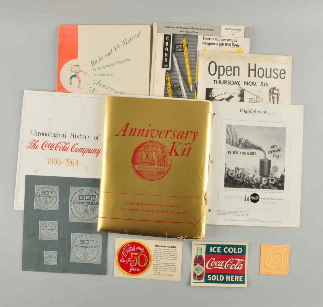 1950's Coca - Cola 50th Anniversary Kit. (1 of 3)