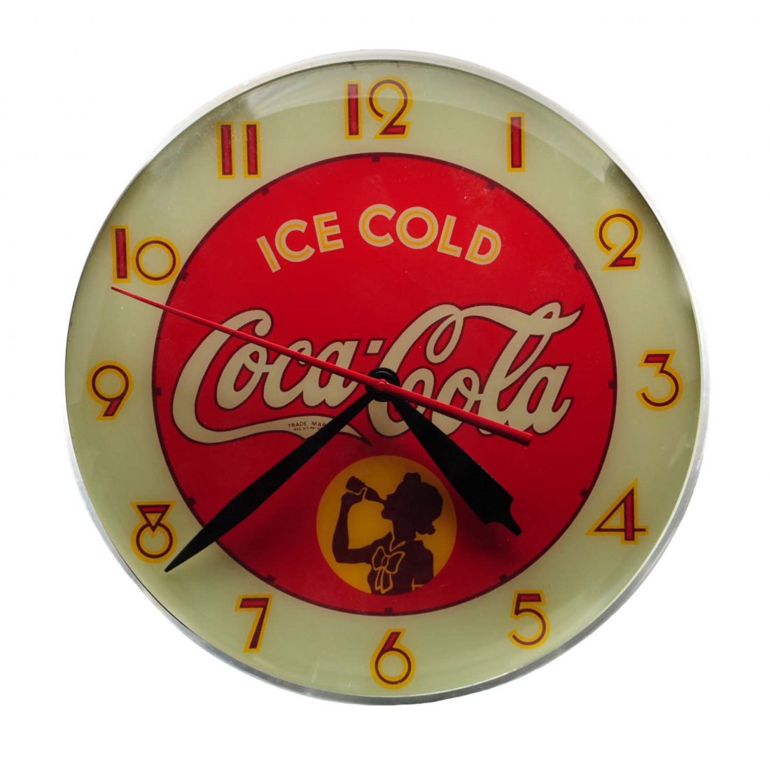 Coca - Cola Electric Light Up Clock. (1 of 3)