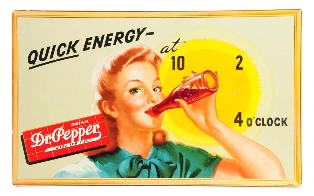 1940's Quick Energy Dr. Pepper Poster. (1 of 1)