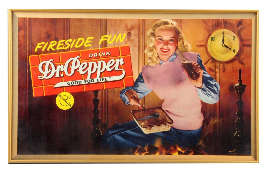 1940's Dr. Pepper Cardboard Poster. (1 of 1)