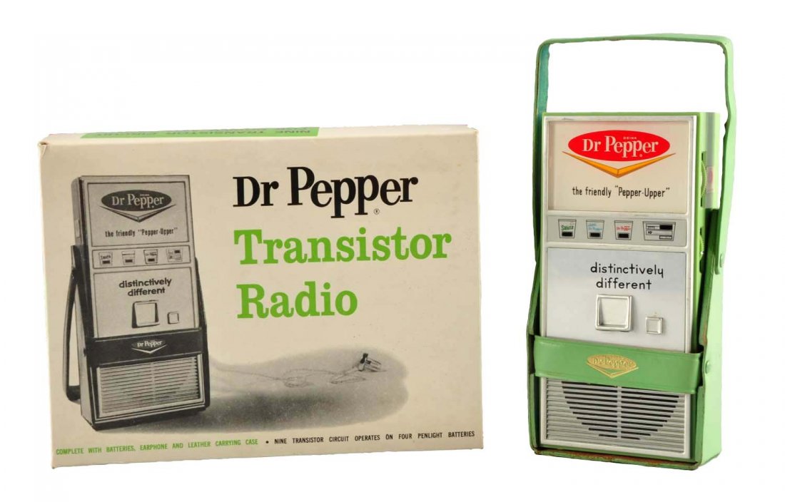 1960's Dr. Pepper Transistor Radio. (1 of 5)