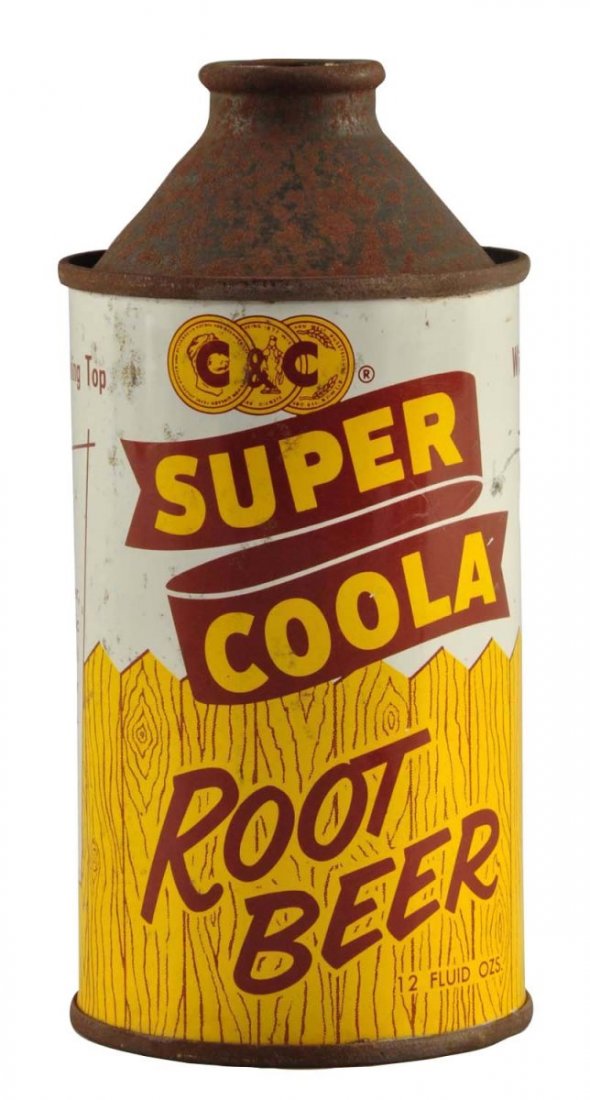 1950's Super Coola Root Beer Cone Top Can. (1 of 5)