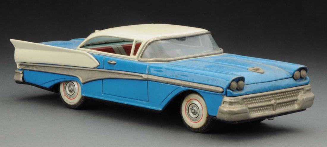 Japanese Tin Litho Friction Ford Hard Top Sedan. (1 of 3)