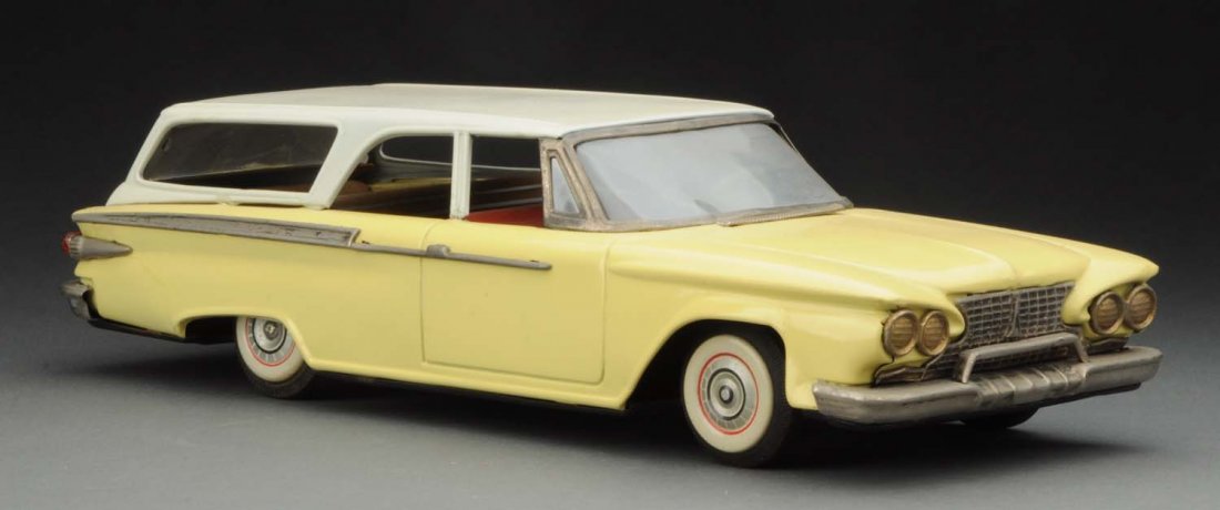 Japanese Tin Litho Friction Plymouth Station Wagon (1 of 3)