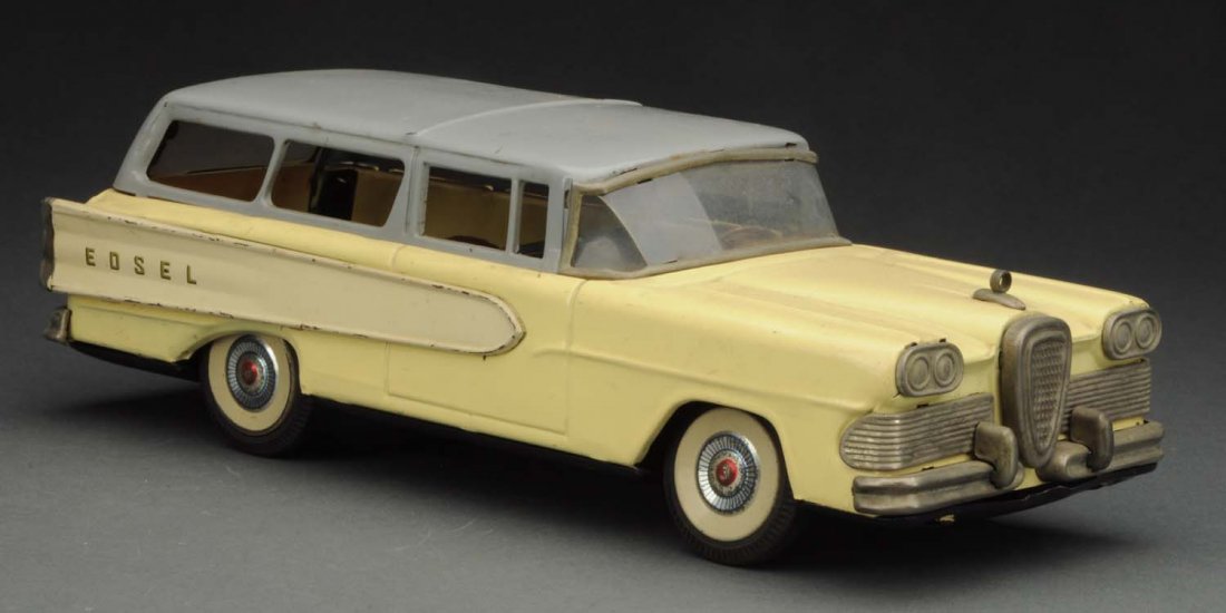 Japanese Tin Friction Ford Edsel Station Wagon. (1 of 3)
