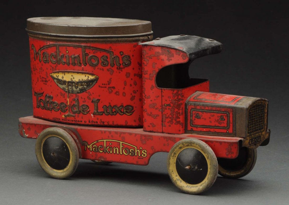 English Tin Litho Macintosh's Candy Container. (1 of 2)