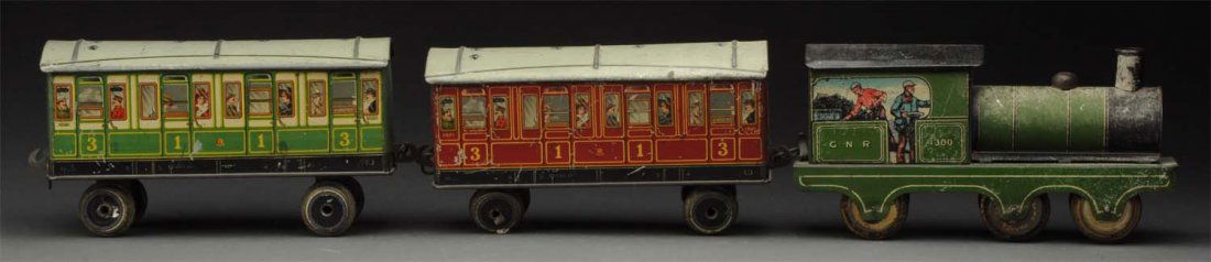 English Tin Litho Passenger Train Biscuit Tin. (1 of 3)