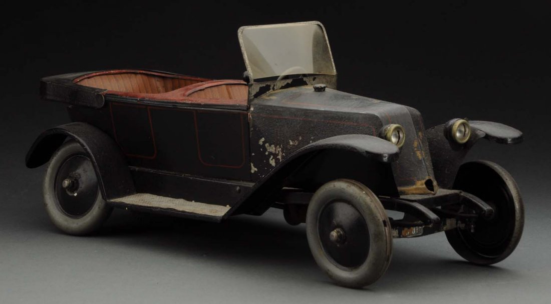 French Tin Wind-Up Jep Renault Phaeton. (1 of 3)