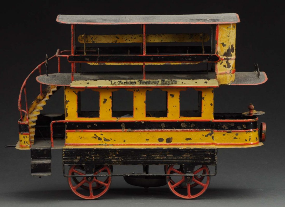 Early French Flywheel Double Decker Tram. (1 of 3)