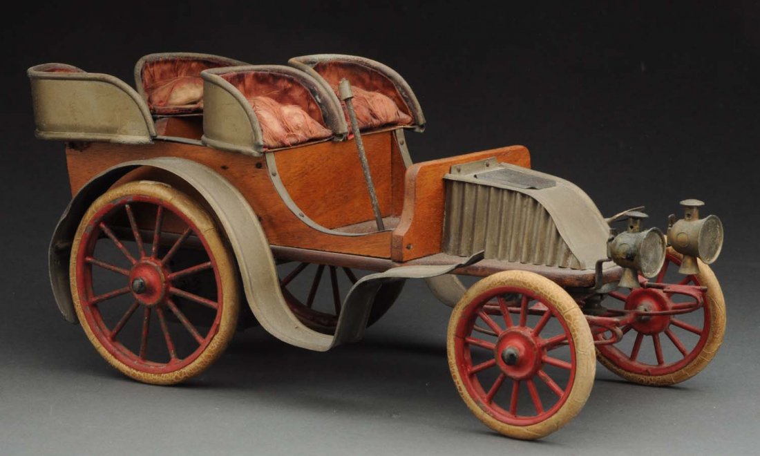 Early French Clockwork Automobile. (1 of 3)