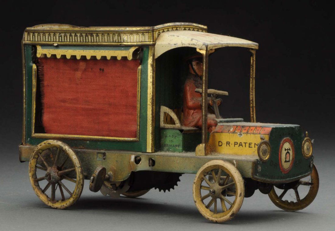 German Lehmann Tin Litho Wind-Up IHI Auto Toy. (1 of 3)