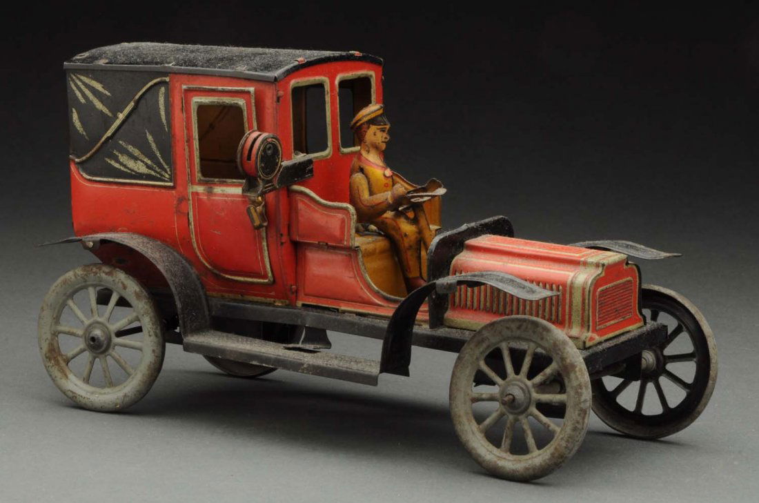 German Tin Litho Carette Taxi. (1 of 2)