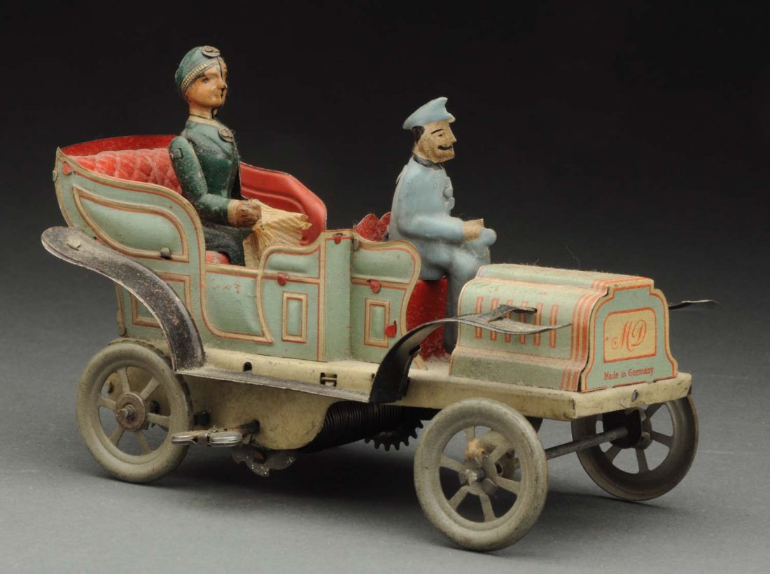 Unusual German Tin Litho Wind-Up Automobile. (1 of 3)