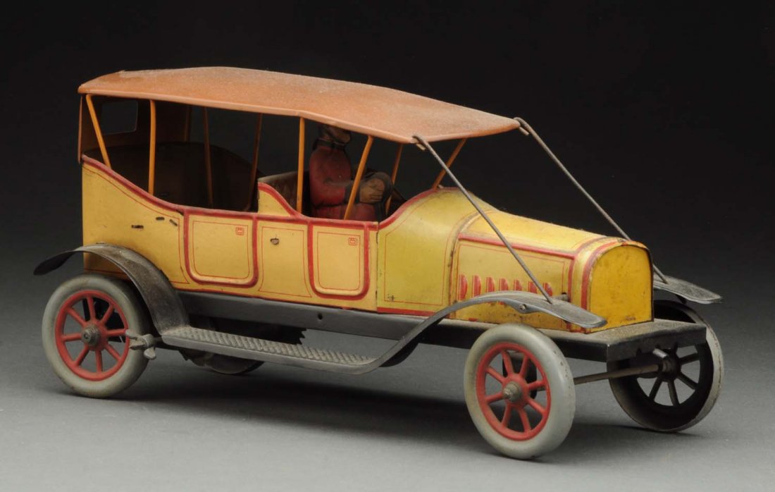 German Fischer Tin Litho Wind-Up Phaeton Type Auto (1 of 2)