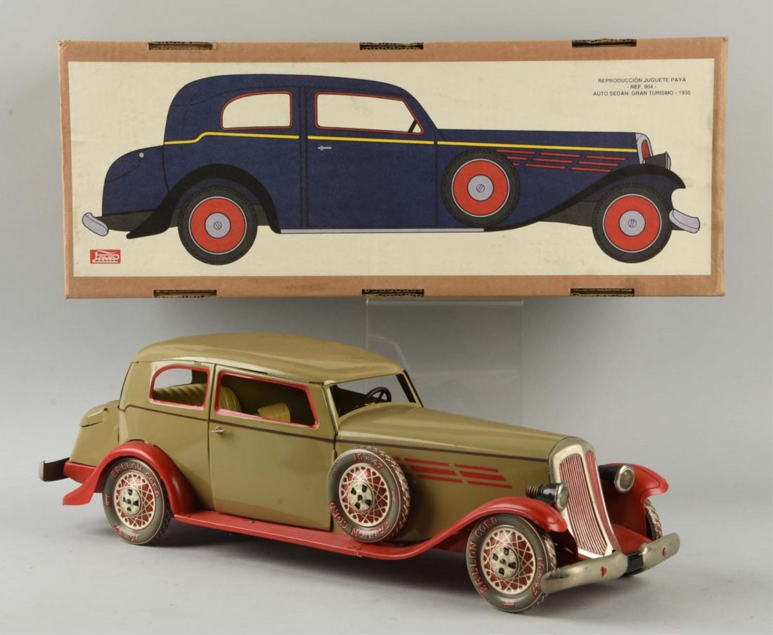 Contemporary Tin Wind-Up Paya Automobile Toy. (1 of 2)
