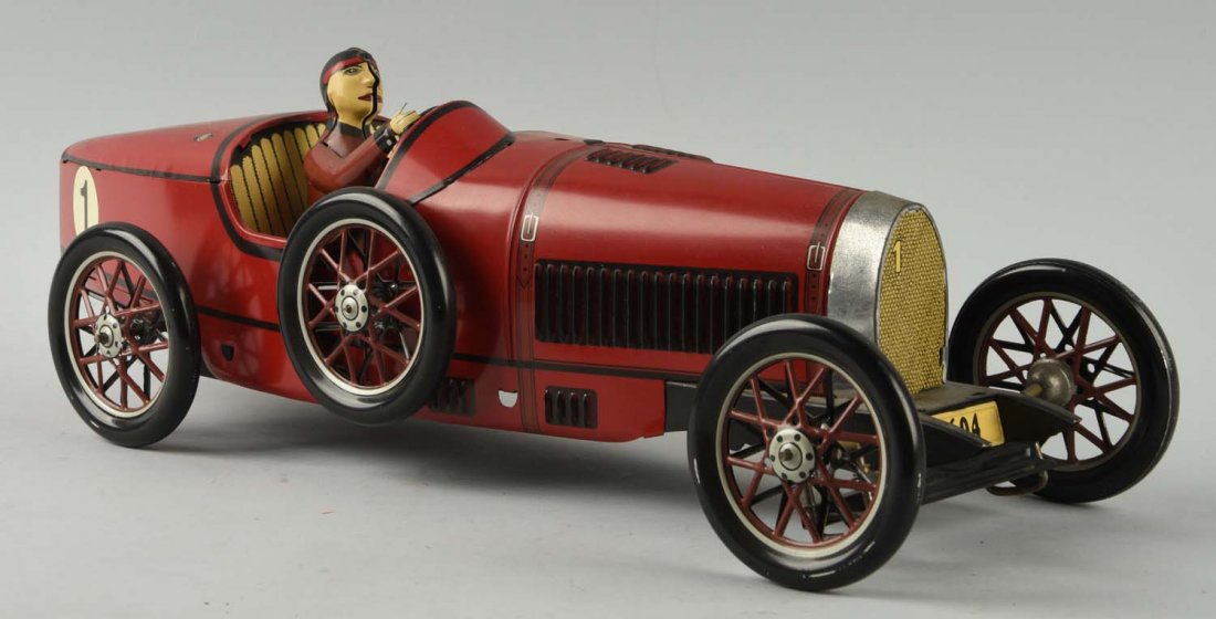 Contemporary Tin Litho Wind-Up Paya Race Car. (1 of 2)