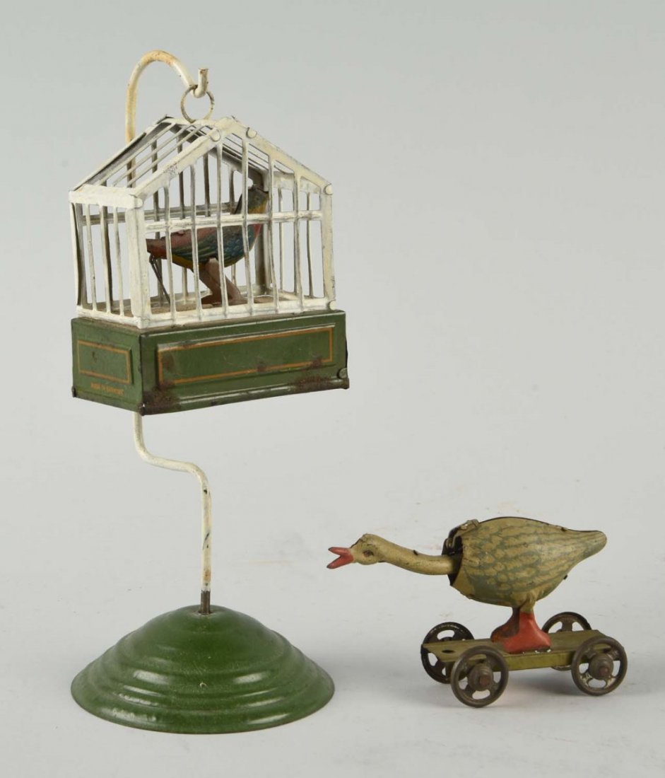 Lot Of 2: German Tin Litho Animal Penny Toy Type. (1 of 1)