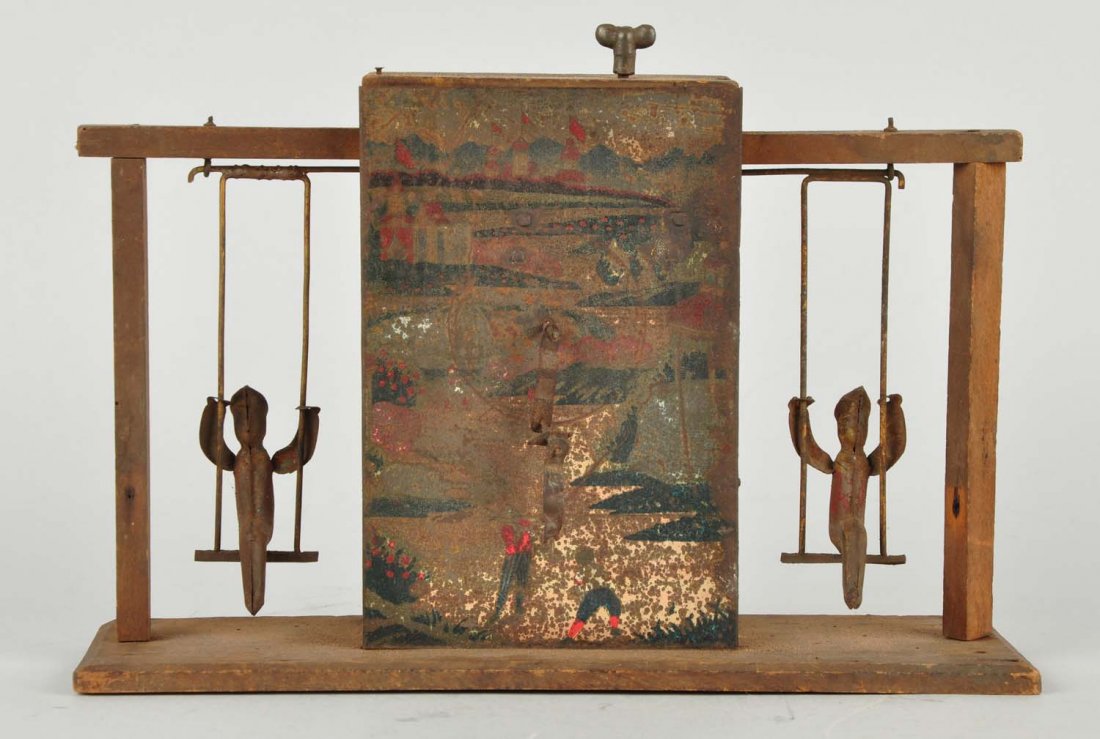 Very Early Pre War Japanese Double Swing Toy. (1 of 4)