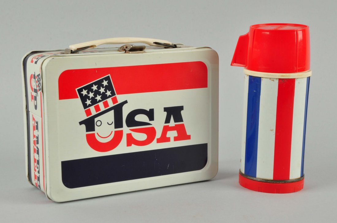 USA Wake Up American 1973 Lunch Box With Thermos. (1 of 5)