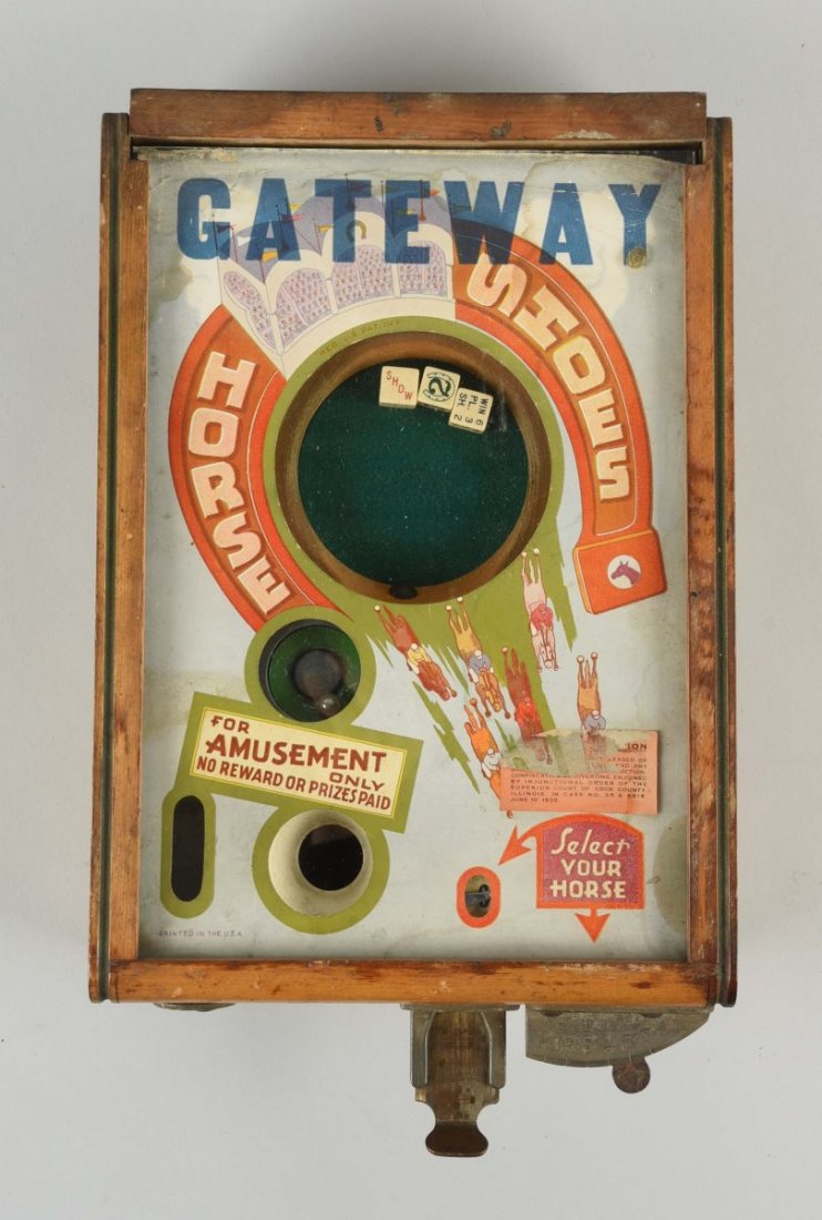 Pre War Gateway Horse Shoes Racing Dice Game. (1 of 1)