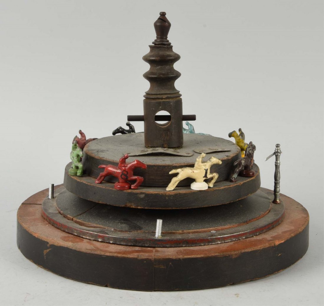 Early Horse Race Gambling Wheel. (1 of 1)