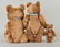 Family of 3Caramel Mohair Original Teddy Bears. - 2