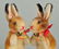 Lot of 3 Charming Early Post War Steiff Rabbits. - 3