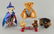 Four Button-in-Ear Steiff Brand Collectibles.