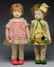 Lot of 2: Felt Cloth Dolls.