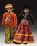 Lot of 2: Cloth Native American Dolls.