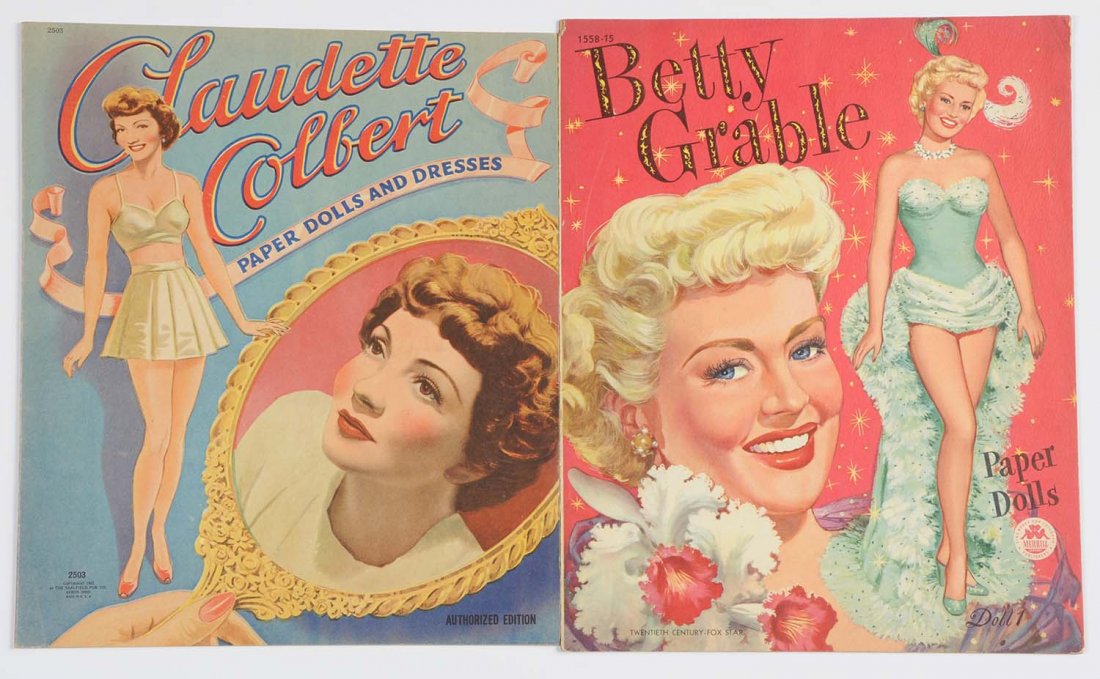 Lot of 2: Vintage Uncut Celebrity Paper Doll Books (1 of 3)