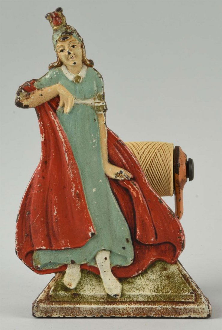 Cast Iron Victorian Lady String Holder. (1 of 2)
